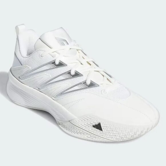 adidas Dame Certified 3 Low White Silver Metallic Size 12 - | NWB no lid - Picture 1 of 10